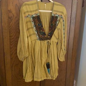 Free People tie tunic with pockets